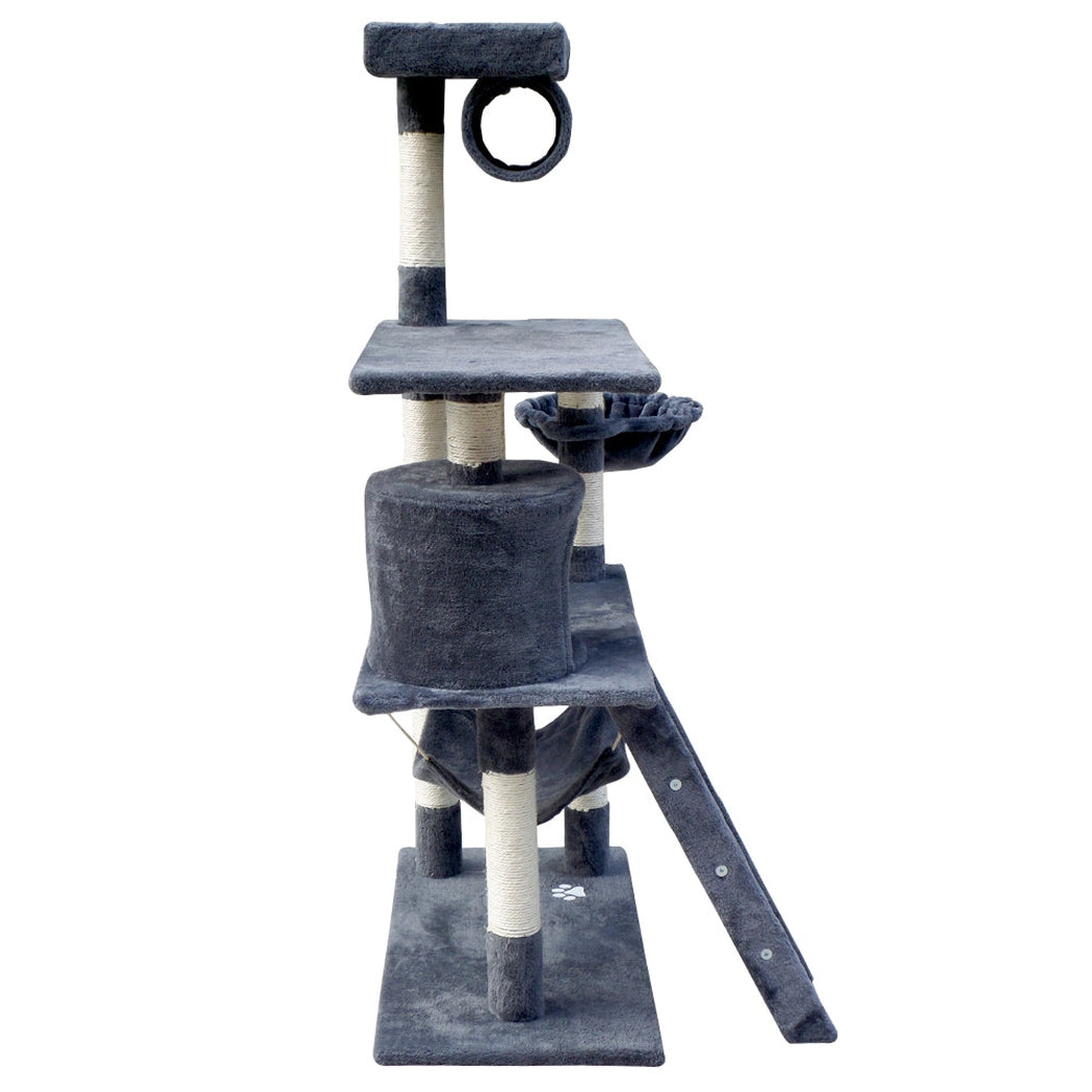 i.Pet Cat Tree 141cm Trees Scratching Post Scratcher Tower Condo House Furniture Wood i.Pet