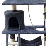 i.Pet Cat Tree 141cm Trees Scratching Post Scratcher Tower Condo House Furniture Wood i.Pet
