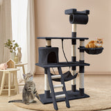 i.Pet Cat Tree 141cm Trees Scratching Post Scratcher Tower Condo House Furniture Wood i.Pet
