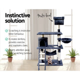 i.Pet Cat Tree 141cm Trees Scratching Post Scratcher Tower Condo House Furniture Wood i.Pet