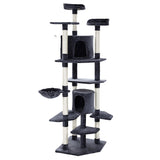 i.Pet Cat Tree 203cm Trees Scratching Post Scratcher Tower Condo House Furniture Wood i.Pet