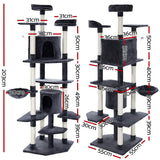 i.Pet Cat Tree 203cm Trees Scratching Post Scratcher Tower Condo House Furniture Wood i.Pet