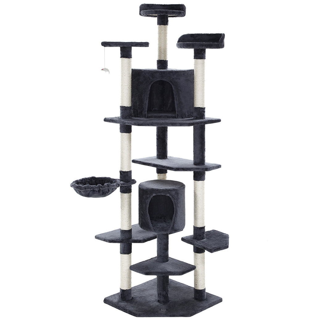 i.Pet Cat Tree 203cm Trees Scratching Post Scratcher Tower Condo House Furniture Wood i.Pet