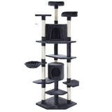 i.Pet Cat Tree 203cm Trees Scratching Post Scratcher Tower Condo House Furniture Wood i.Pet