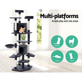 i.Pet Cat Tree 203cm Trees Scratching Post Scratcher Tower Condo House Furniture Wood i.Pet