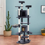 i.Pet Cat Tree 203cm Trees Scratching Post Scratcher Tower Condo House Furniture Wood i.Pet