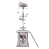 i.Pet Cat Tree Scratching Post Scratcher Tower Condo House Grey 135cm i.Pet