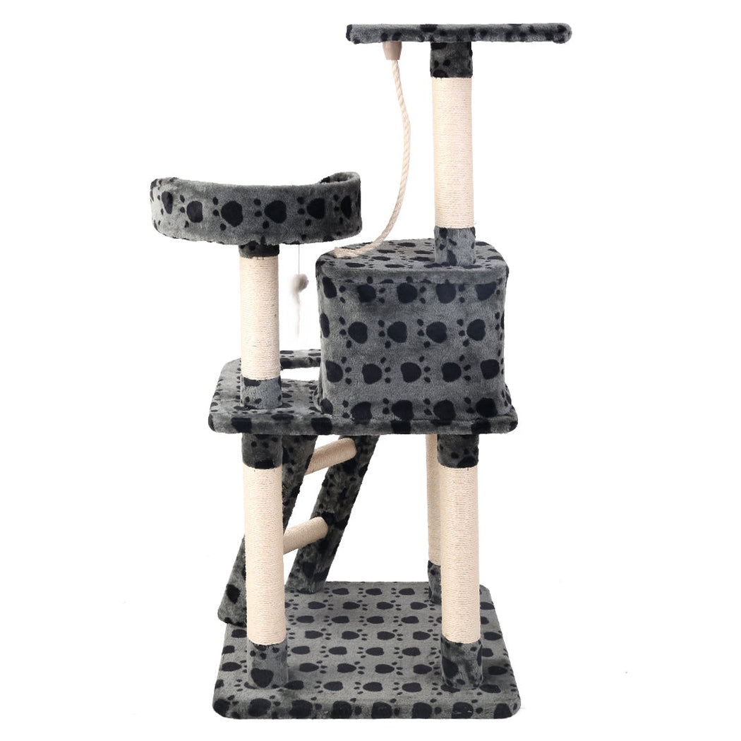 i.Pet Cat Tree 120cm Trees Scratching Post Scratcher Tower Condo House Furniture Wood 120cm i.Pet