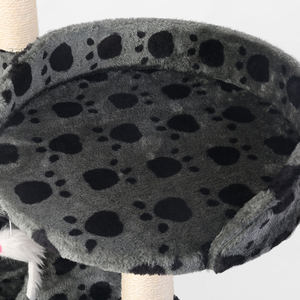 i.Pet Cat Tree 120cm Trees Scratching Post Scratcher Tower Condo House Furniture Wood 120cm i.Pet