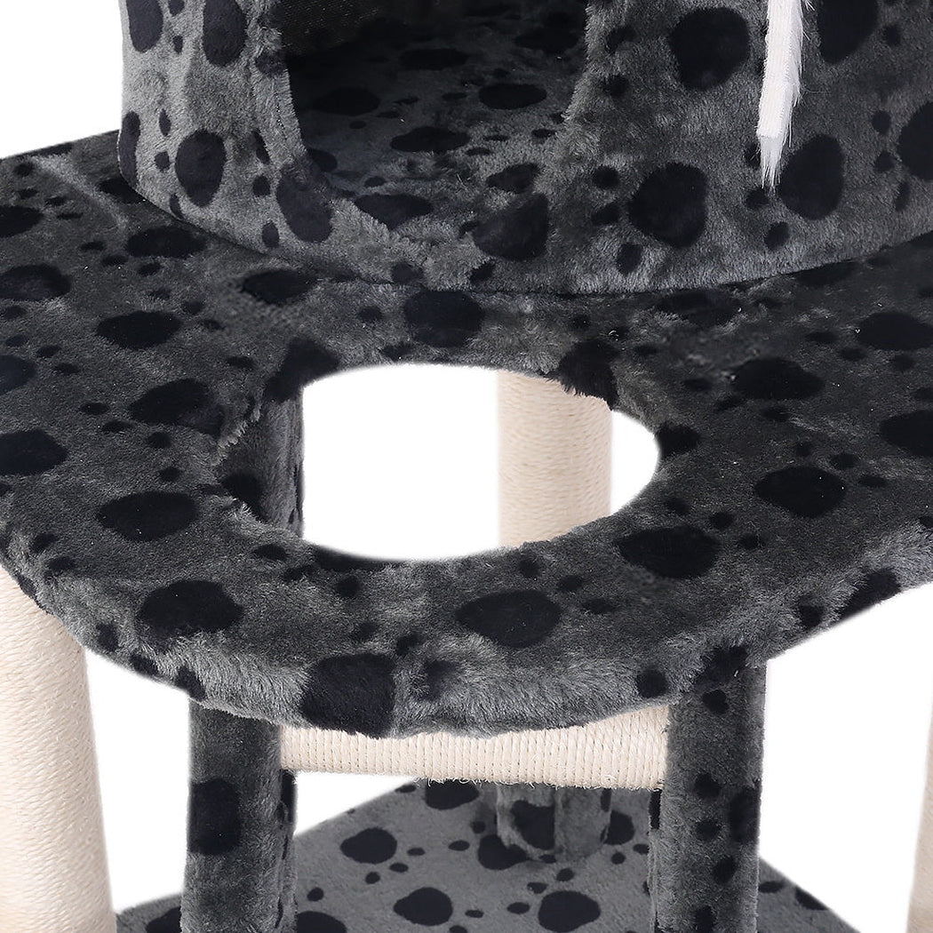 i.Pet Cat Tree 120cm Trees Scratching Post Scratcher Tower Condo House Furniture Wood 120cm i.Pet