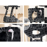 i.Pet Cat Tree 120cm Trees Scratching Post Scratcher Tower Condo House Furniture Wood 120cm i.Pet