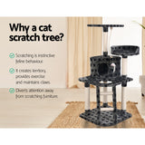 i.Pet Cat Tree 120cm Trees Scratching Post Scratcher Tower Condo House Furniture Wood 120cm i.Pet