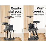 i.Pet Cat Tree 120cm Trees Scratching Post Scratcher Tower Condo House Furniture Wood 120cm i.Pet