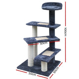 i.Pet Cat Tree 100cm Trees Scratching Post Scratcher Tower Condo House Furniture Wood Steps i.Pet