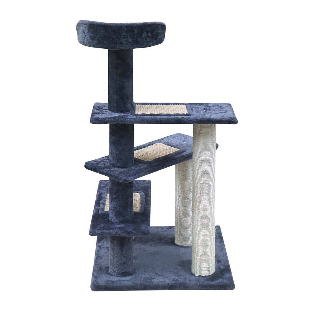 i.Pet Cat Tree 100cm Trees Scratching Post Scratcher Tower Condo House Furniture Wood Steps i.Pet