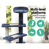 i.Pet Cat Tree 100cm Trees Scratching Post Scratcher Tower Condo House Furniture Wood Steps i.Pet