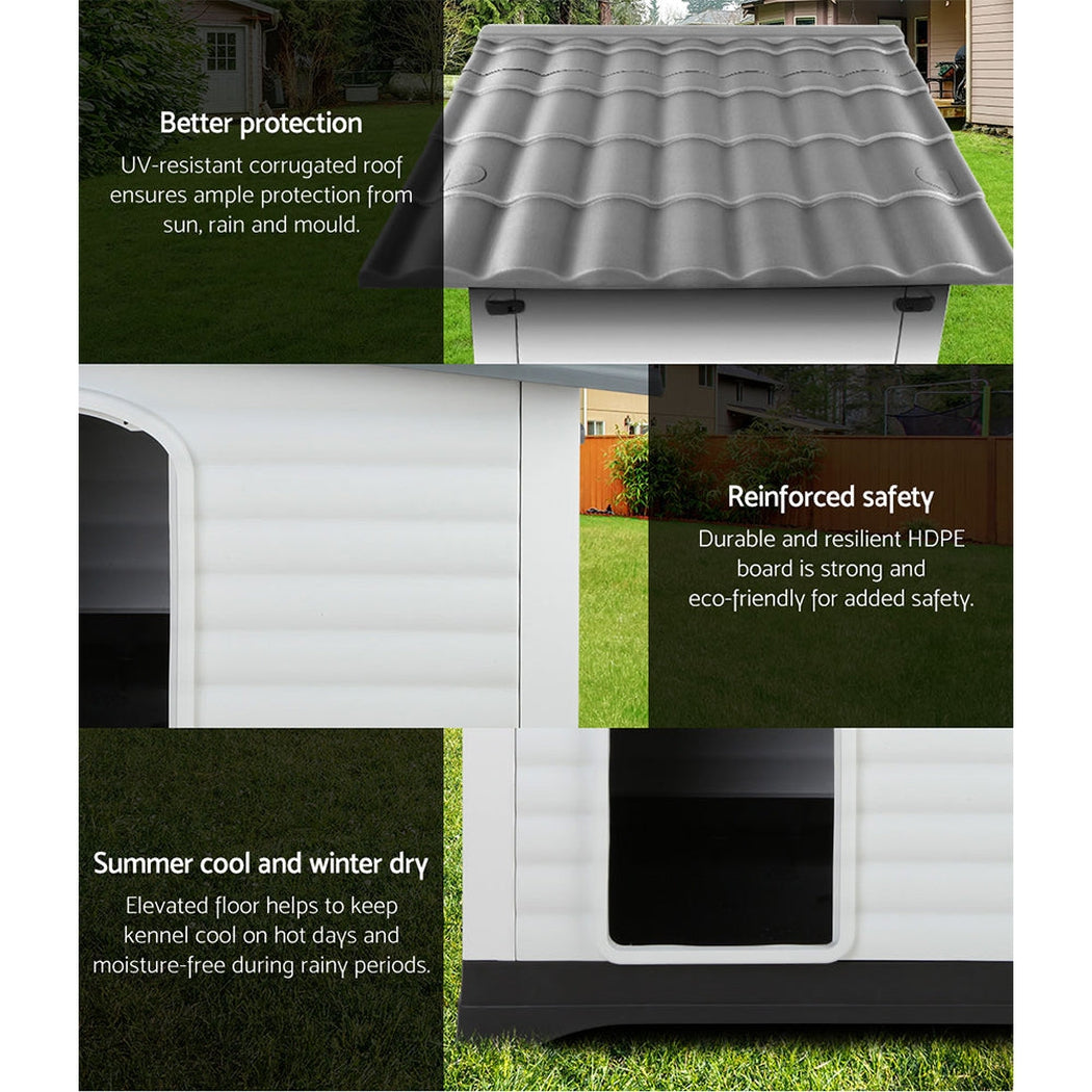 i.Pet Extra Extra Large Pet Kennel - Grey i.Pet