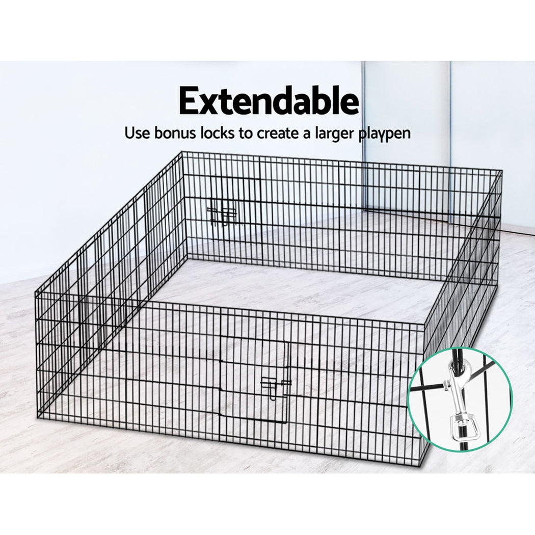 i.Pet 30" 8 Panel Pet Dog Playpen Puppy Exercise Cage Enclosure Play Pen Fence i.Pet