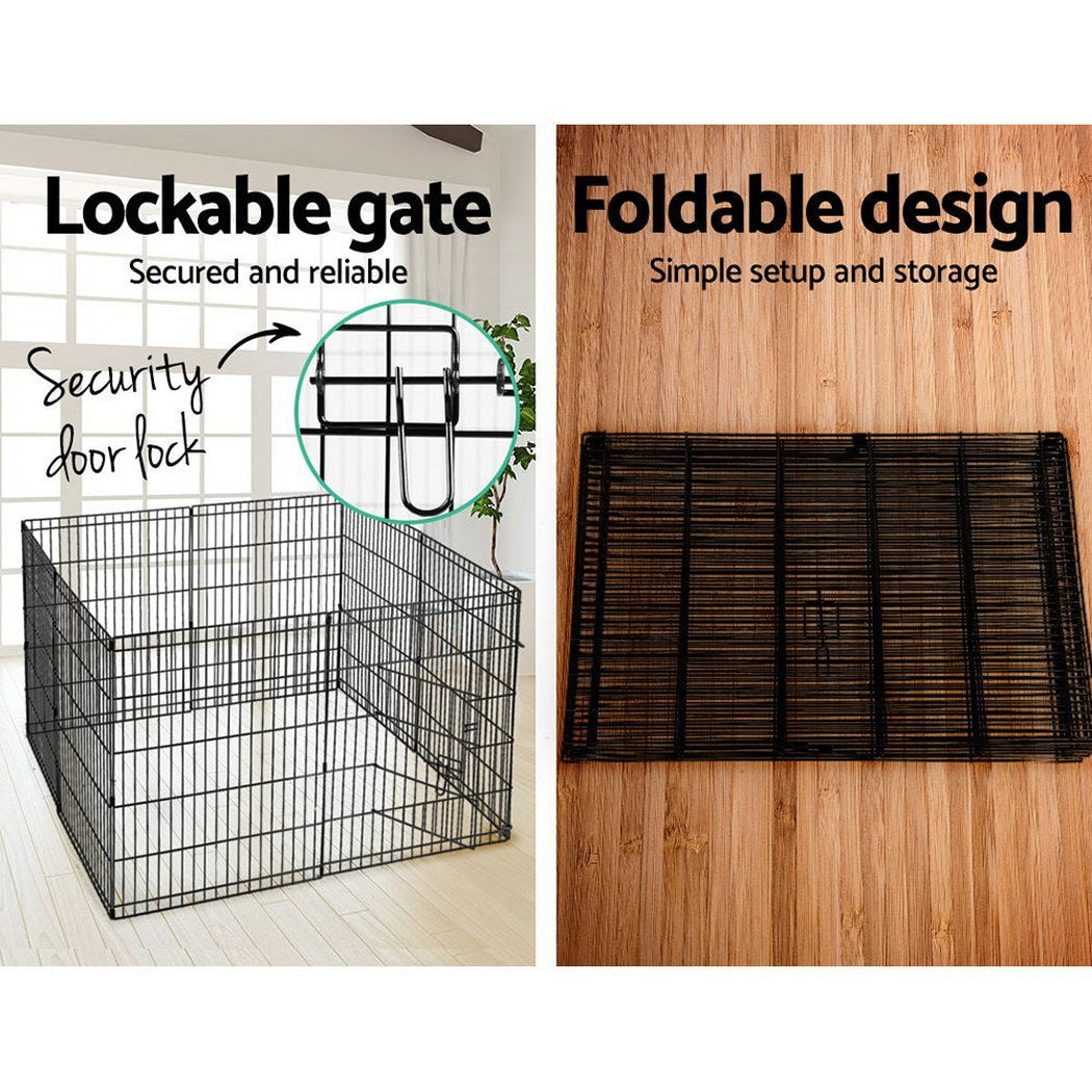 i.Pet 2X30" 8 Panel Pet Dog Playpen Puppy Exercise Cage Enclosure Fence Play Pen i.Pet