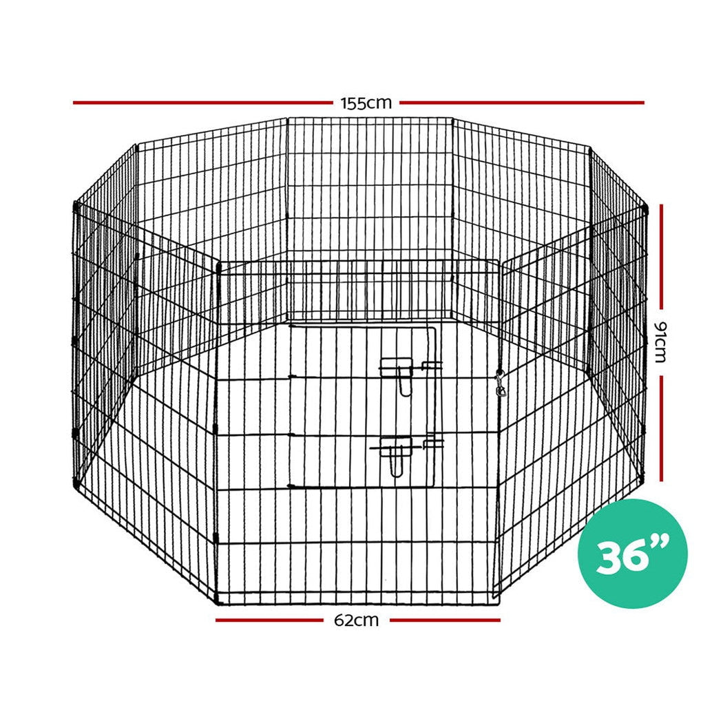 i.Pet 36" 8 Panel Pet Dog Playpen Puppy Exercise Cage Enclosure Play Pen Fence i.Pet