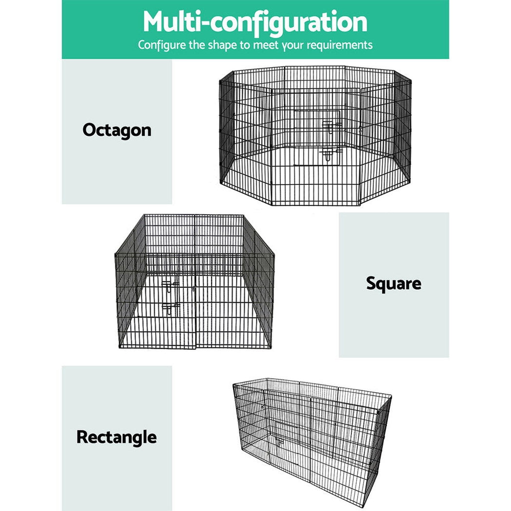 i.Pet 2X36" 8 Panel Pet Dog Playpen Puppy Exercise Cage Enclosure Fence Play Pen i.Pet