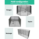 i.Pet 2X36" 8 Panel Pet Dog Playpen Puppy Exercise Cage Enclosure Fence Play Pen i.Pet