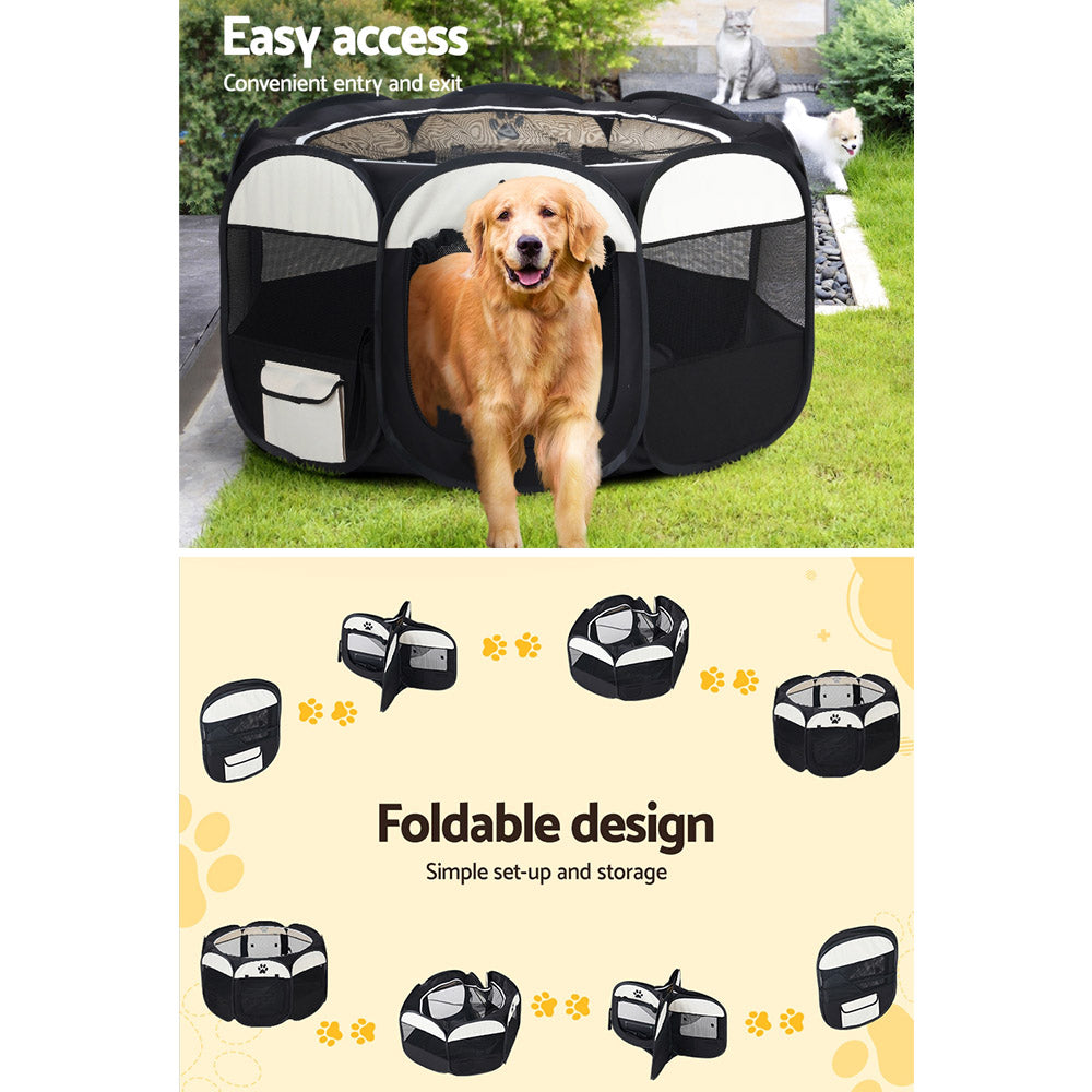 i.Pet Pet Dog Playpen Enclosure Crate 8 Panel Play Pen Tent Bag Fence Puppy 3XL i.Pet