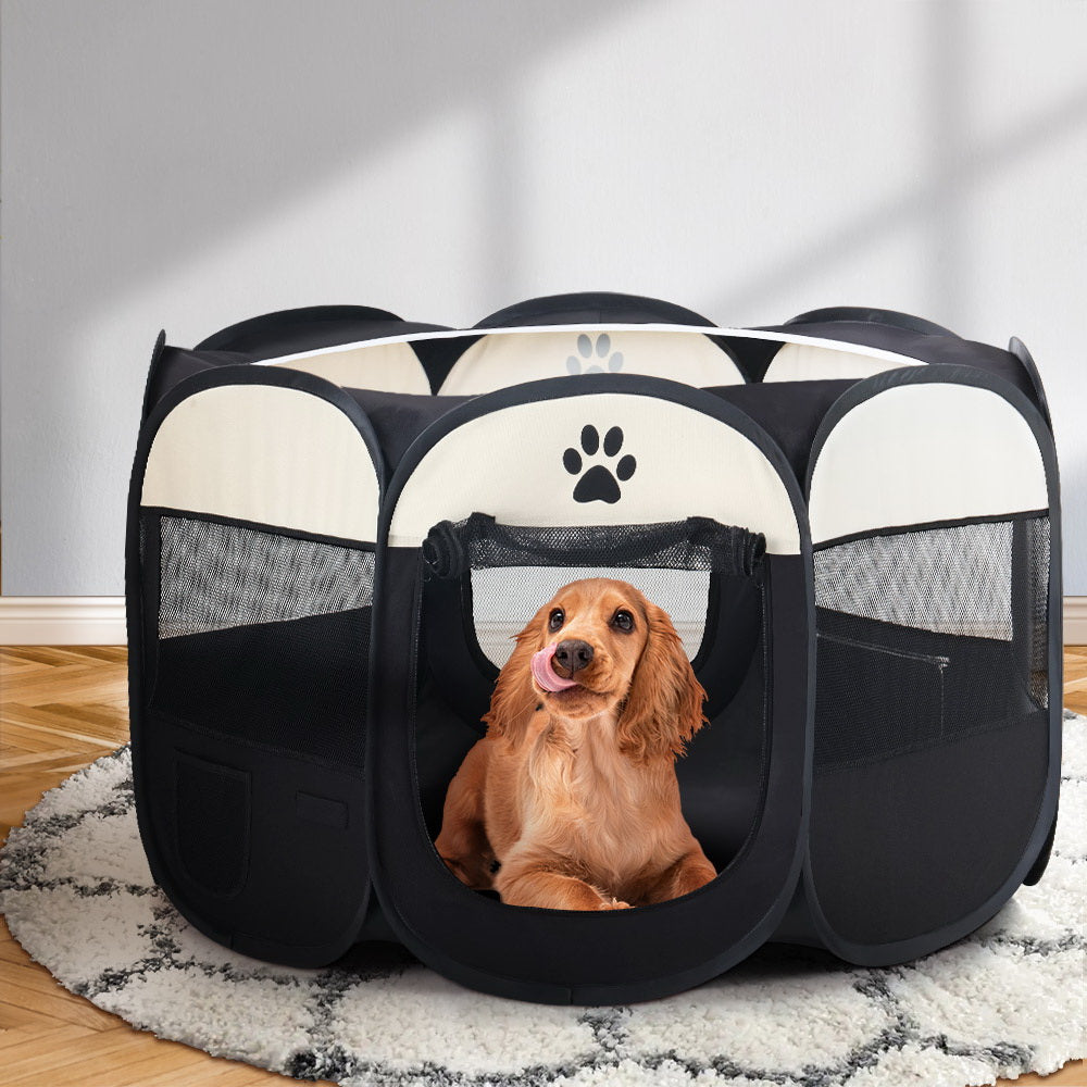 i.Pet Pet Dog Playpen Enclosure Crate 8 Panel Play Pen Tent Bag Fence Puppy XL i.Pet