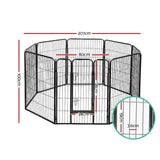 i.Pet 40" Pet Dog Playpen Kennel Puppy Enclosure Fence Cage Play Pen 8 Panel i.Pet