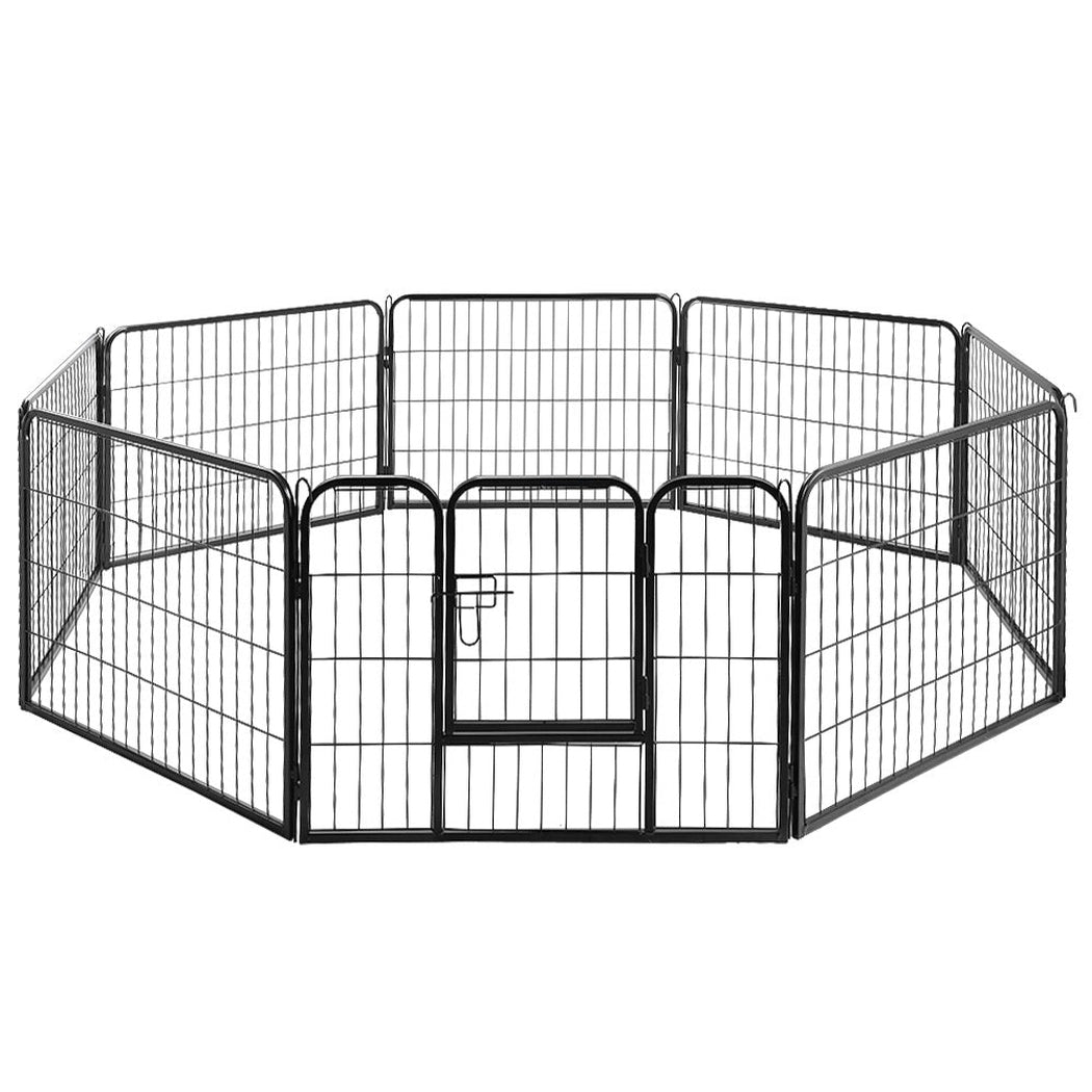 i.Pet 8 Panel Pet Dog Playpen Puppy Exercise Cage Enclosure Fence Play Pen 80x60cm i.Pet