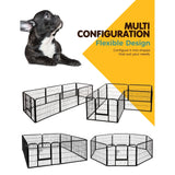 i.Pet 8 Panel Pet Dog Playpen Puppy Exercise Cage Enclosure Fence Play Pen 80x60cm i.Pet