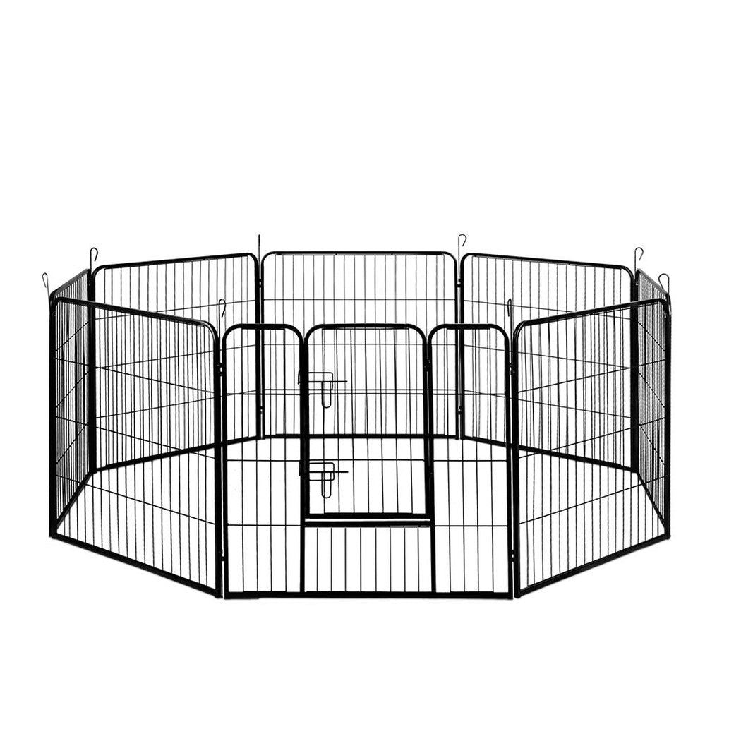 i.Pet 8 Panel Pet Dog Playpen Puppy Exercise Cage Enclosure Fence Play Pen 80x80cm i.Pet