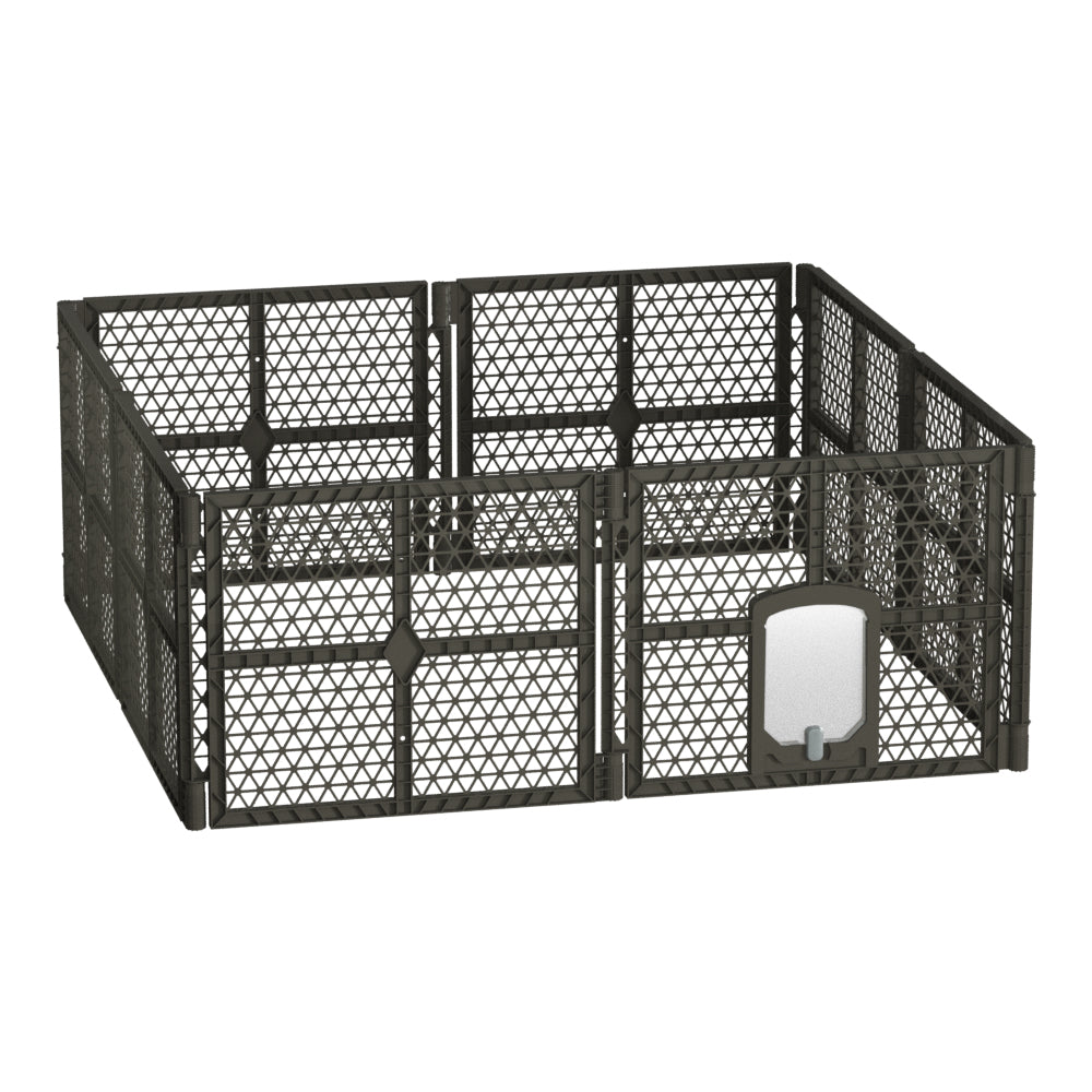 i.Pet Pet Dog Playpen Enclosure 8 Panel Fence Puppy Cage Plastic Play Pen Fold i.Pet