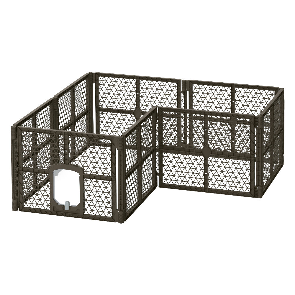 i.Pet Pet Dog Playpen Enclosure 8 Panel Fence Puppy Cage Plastic Play Pen Fold i.Pet