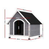 i.Pet Dog Kennel House Wooden Outdoor Indoor Puppy Pet House Weatherproof Large i.Pet