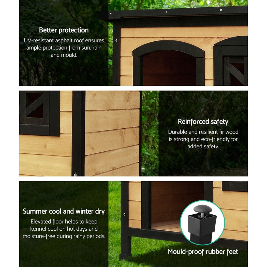 i.Pet Large Wooden Pet Kennel i.Pet