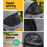i.Pet Pet Stroller Dog Carrier Foldable Pram 3 In 1 Middle Size Grey i.Pet