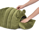 Pet Bed Comfy Kennel Cave Cat Beds Bedding Castle Igloo Round Nest Green M PaWz