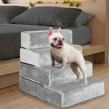 Pet Stairs 4 Steps Ramp Portable Adjustable Climbing Ladder Soft Washable  XXL PaWz