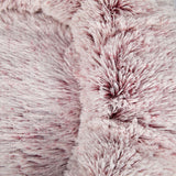 Pet Bed Cat Dog Donut Nest Calming Mat Soft Plush Kennel Pink M PaWz