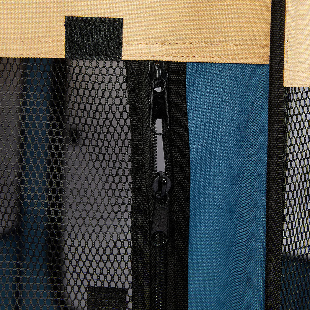 8 Panel Pet Playpen Dog Puppy Play Exercise Enclosure Fence Blue L PaWz