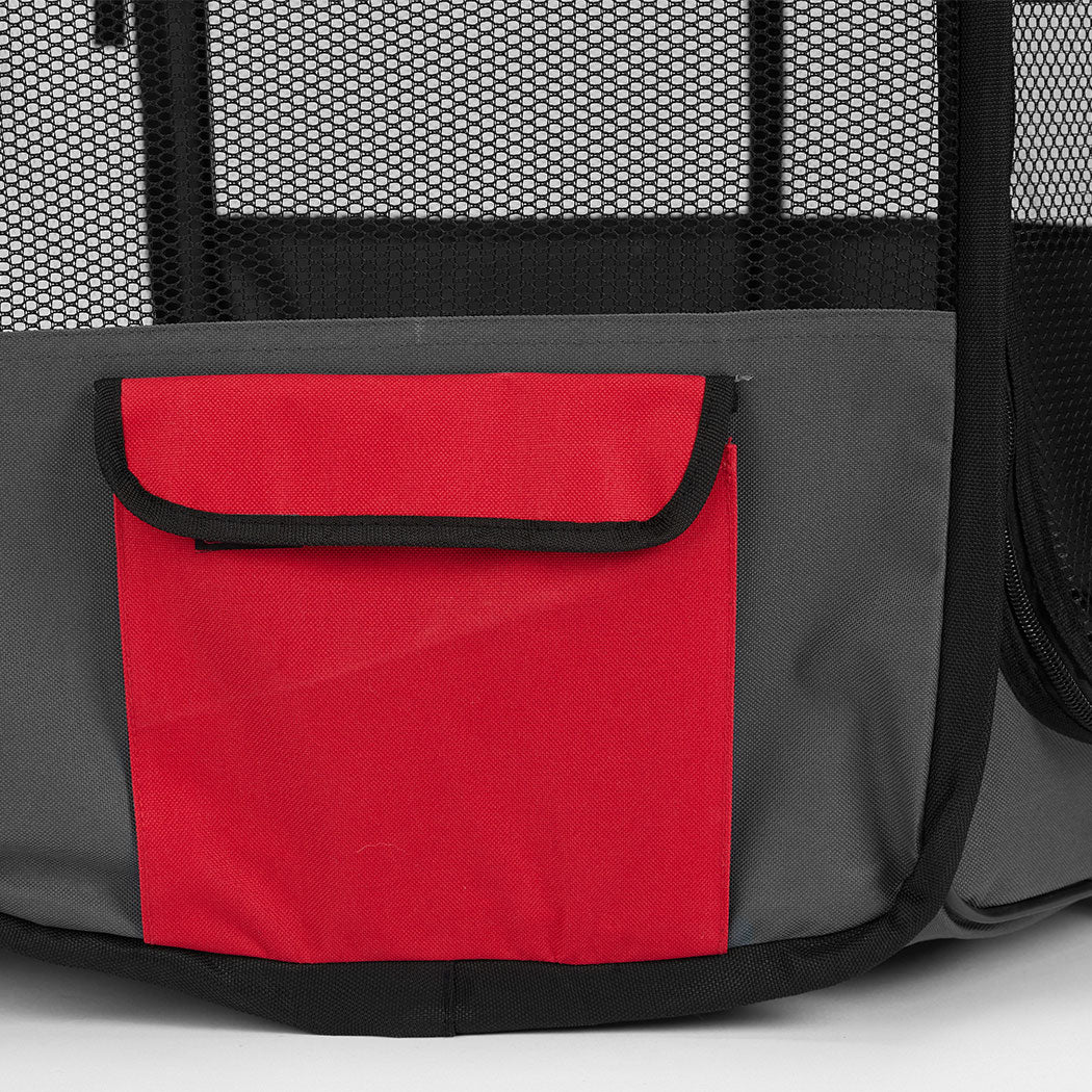 8 Panel Pet Playpen Dog Puppy Play Exercise Enclosure Fence Grey XL PaWz