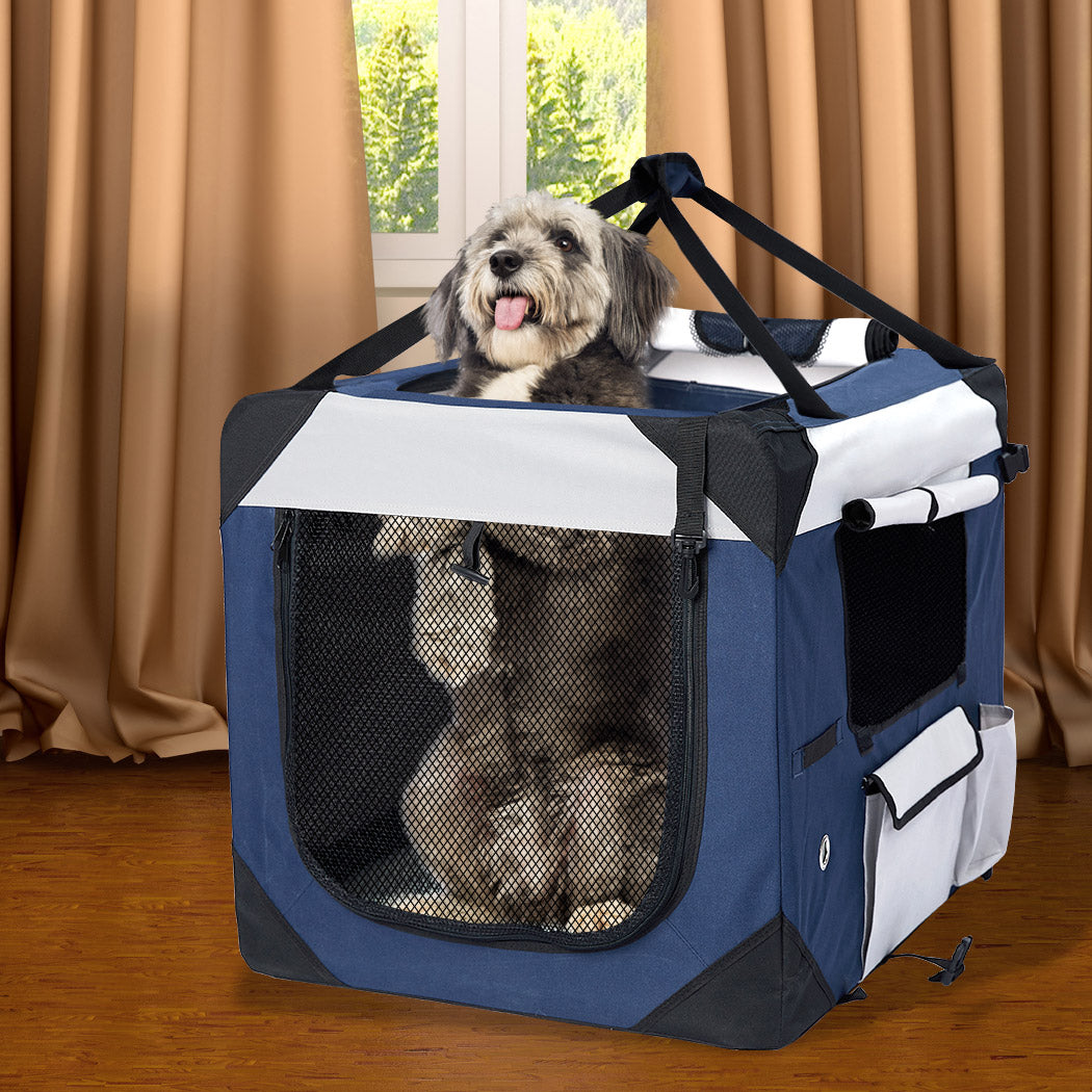 Pet Carrier Bag Dog Puppy Spacious Outdoor Travel Hand Portable Crate L Unbranded
