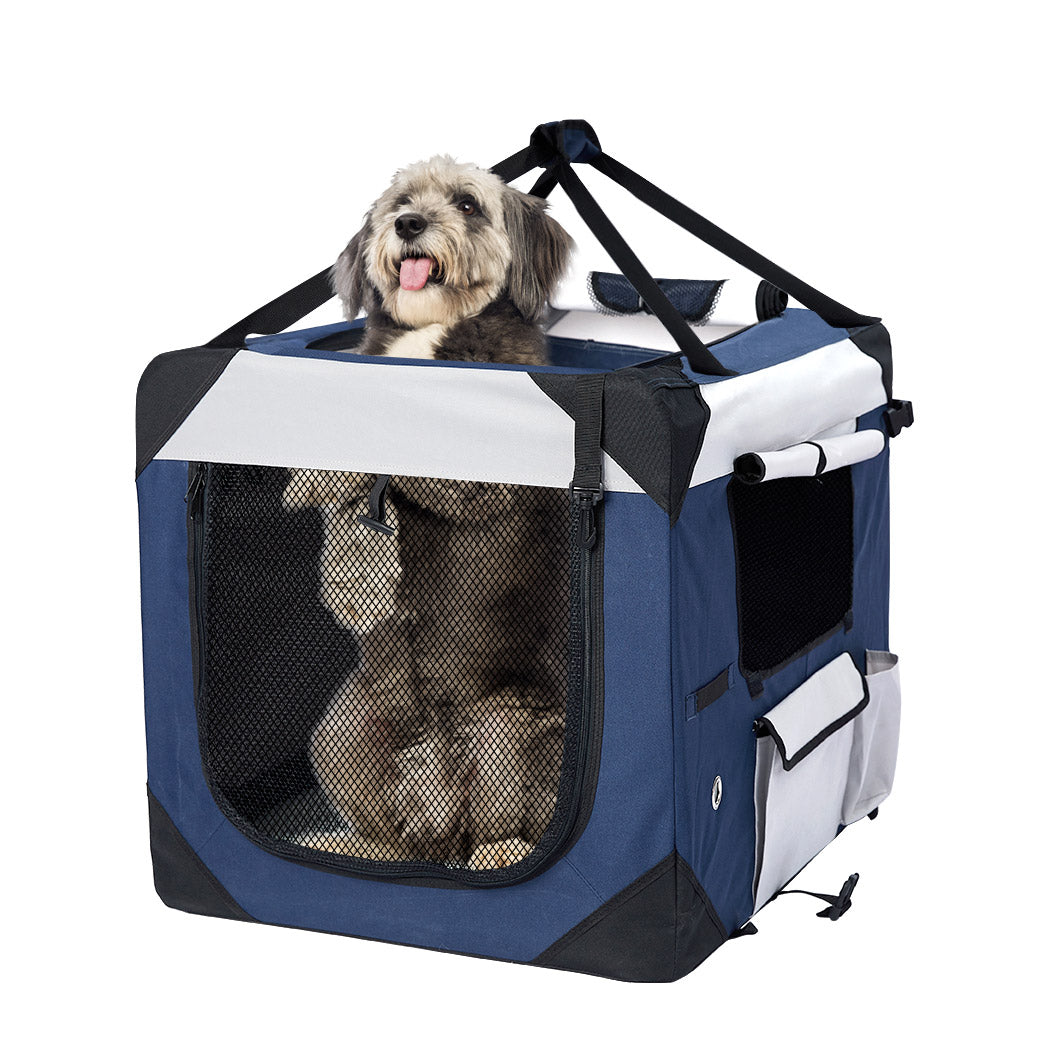 Pet Carrier Bag Dog Puppy Spacious Outdoor Travel Hand Portable Crate L Unbranded