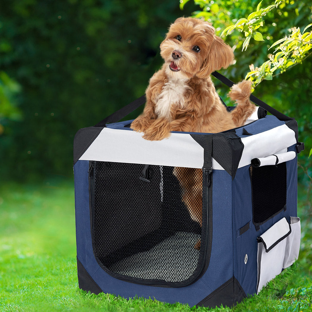 Pet Carrier Bag Dog Puppy Spacious Outdoor Travel Hand Portable Crate M Unbranded