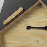 Wooden Dog House Pet Kennel Timber Indoor Cabin Large Oak L PaWz