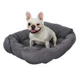 PaWz Pet Bed 2 Way Use Dog Cat Soft Warm Calming Mat Sleeping Kennel Sofa Grey L PaWz