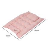 PaWz Pet Bed 2 Way Use Dog Cat Soft Warm Calming Mat Sleeping Kennel Sofa Pink M PaWz