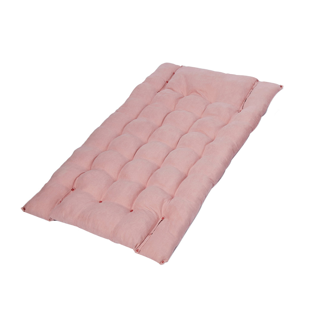 PaWz Pet Bed 2 Way Use Dog Cat Soft Warm Calming Mat Sleeping Kennel Sofa Pink XL PaWz