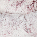 Dog Calming Bed Warm Soft Plush Comfy Sleeping Kennel Cave Memory Foam Pink L PaWz